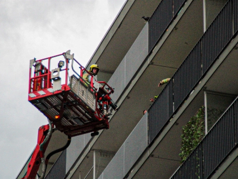 Brand in flatwoning Koninginnelaan